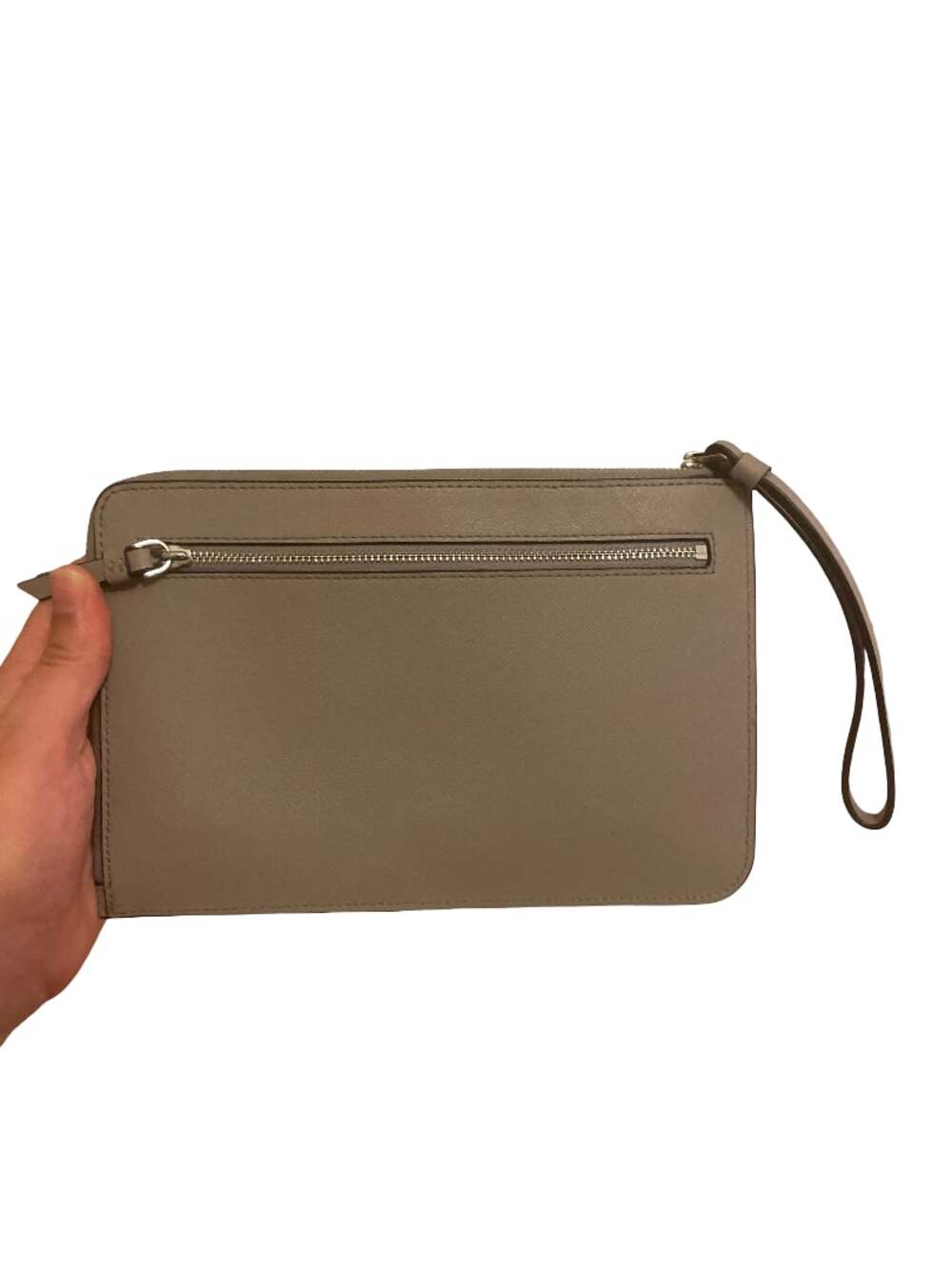 kate spade Taupe Leather Wristlet Clutch